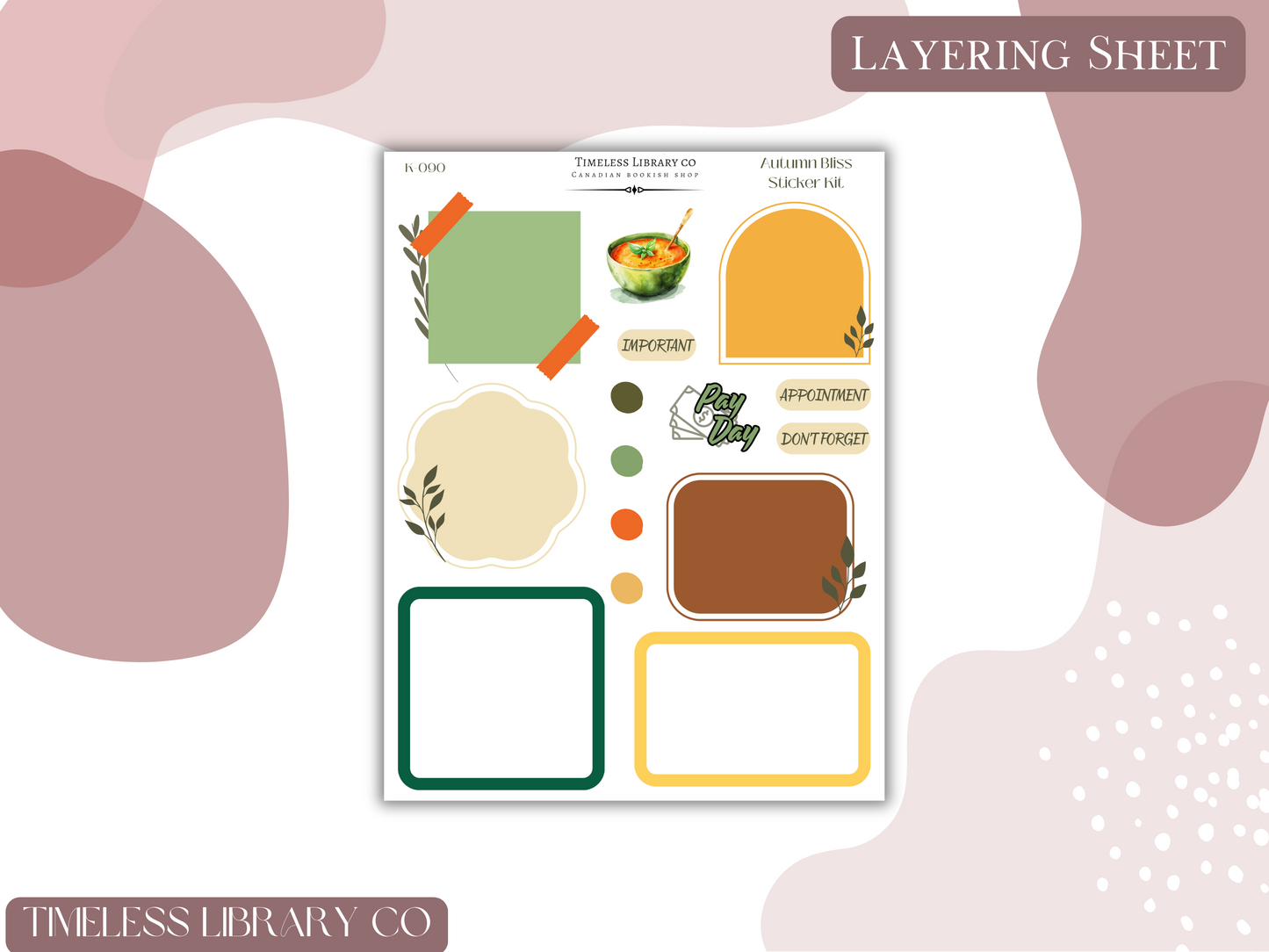 Autumn Bliss Vertical Sticker Kit