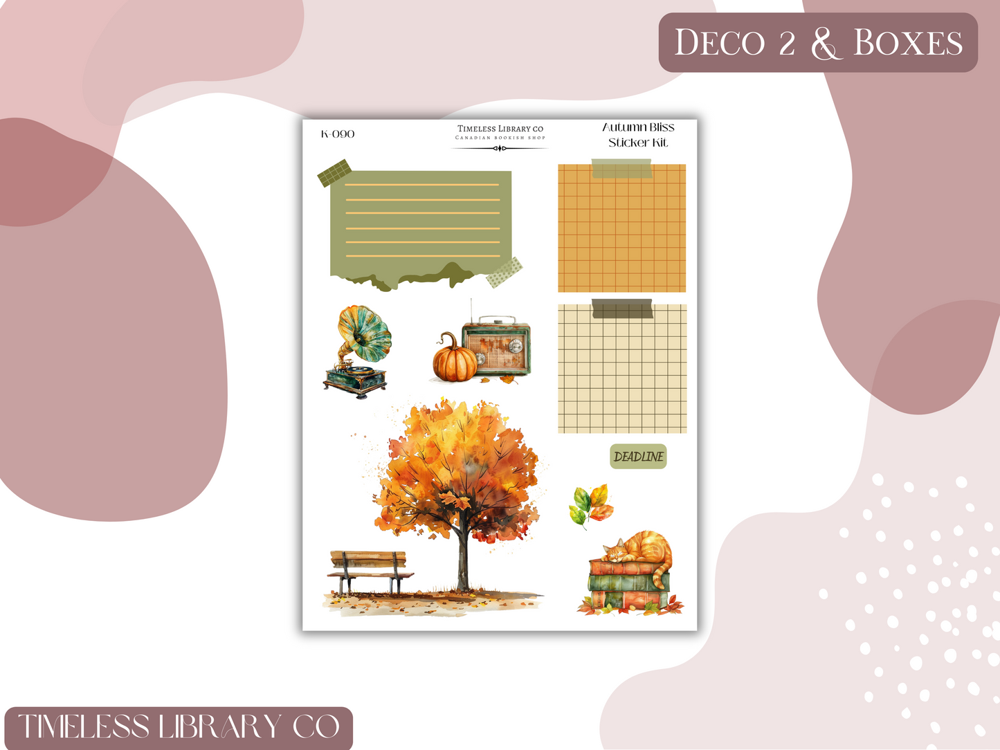 Autumn Bliss Vertical Sticker Kit
