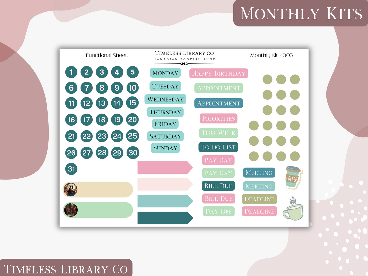 Groovy Spring Monthly Vertical Kit
