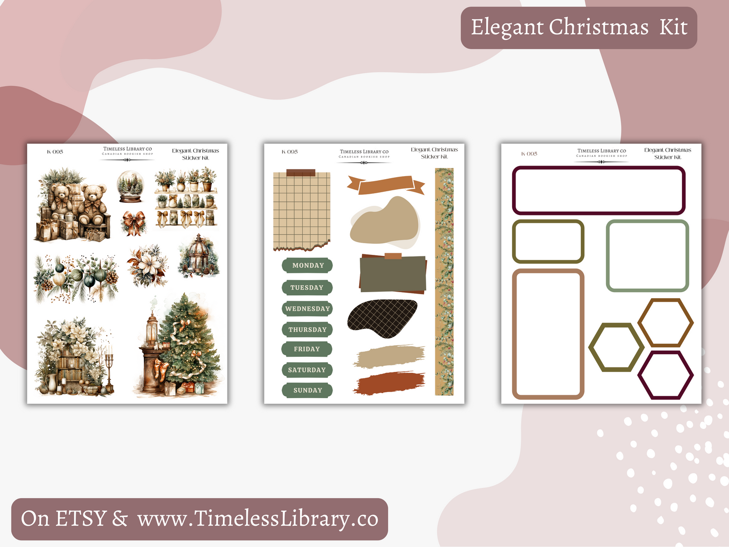 Elegant Christmas Vertical Kit