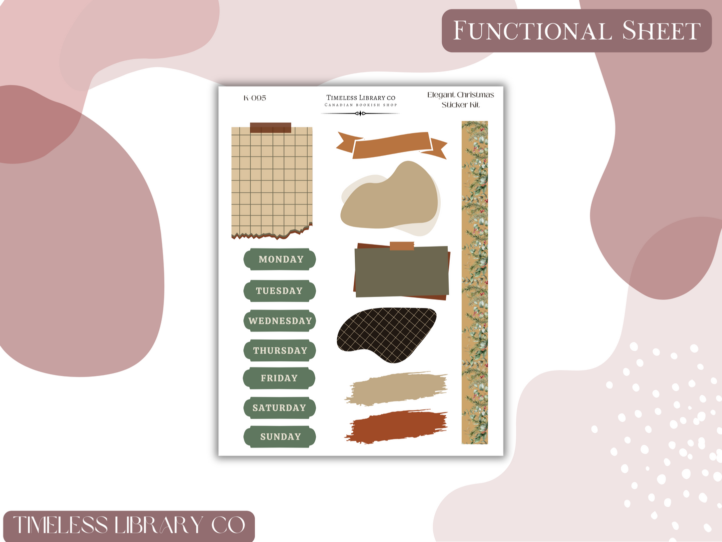 Elegant Christmas Vertical Kit