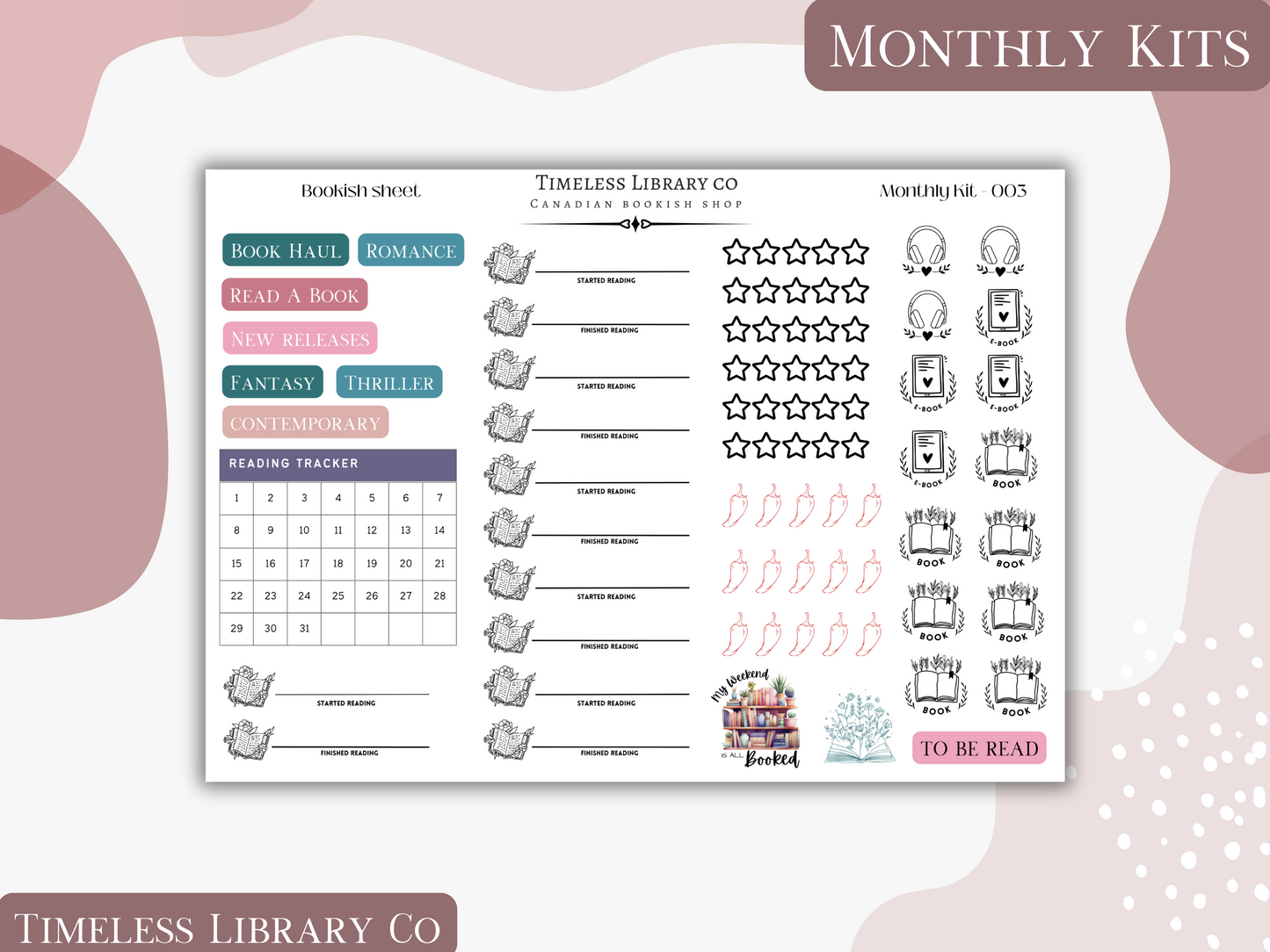 Groovy Spring Monthly Vertical Kit