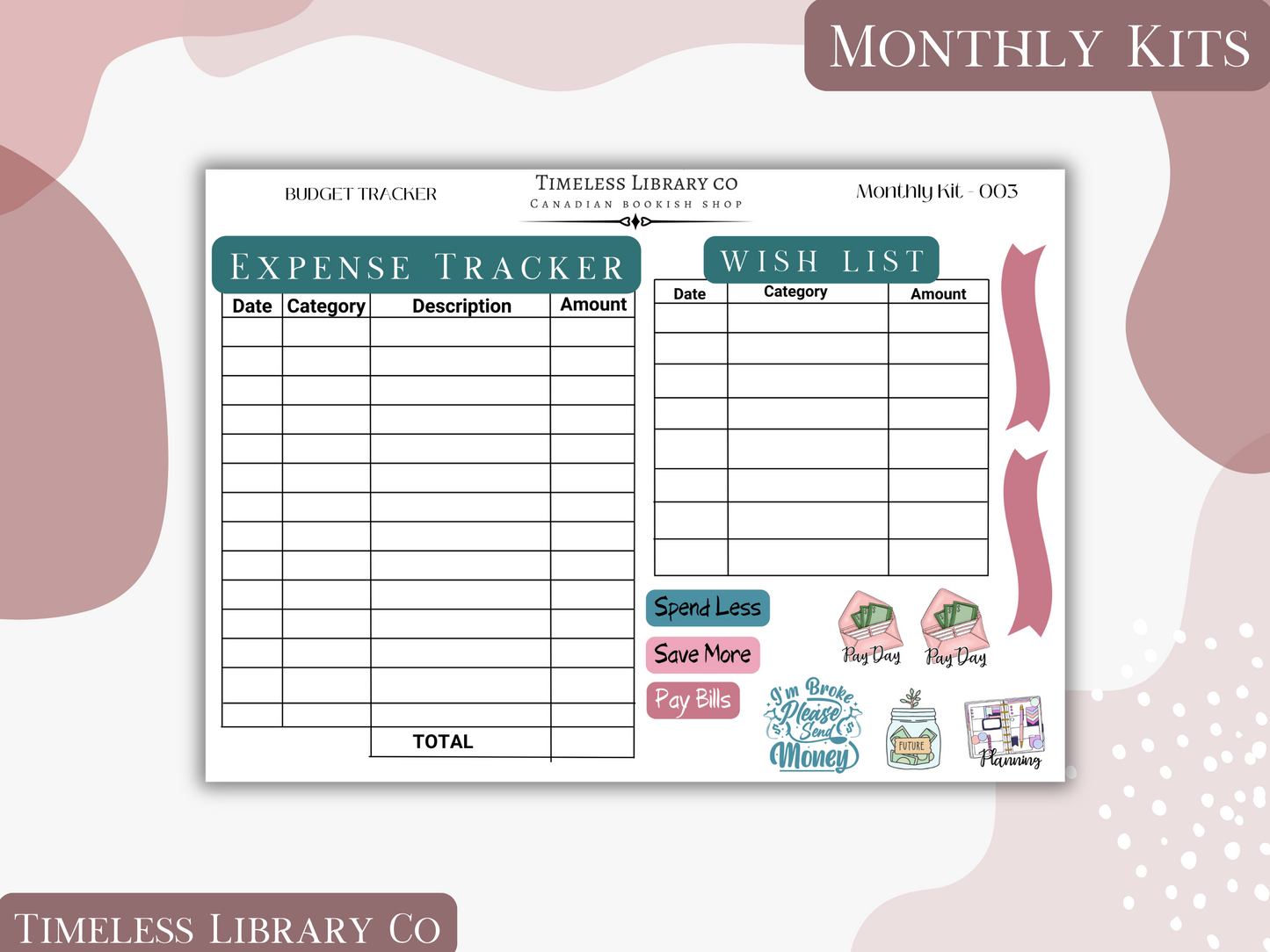 Groovy Spring Monthly Vertical Kit