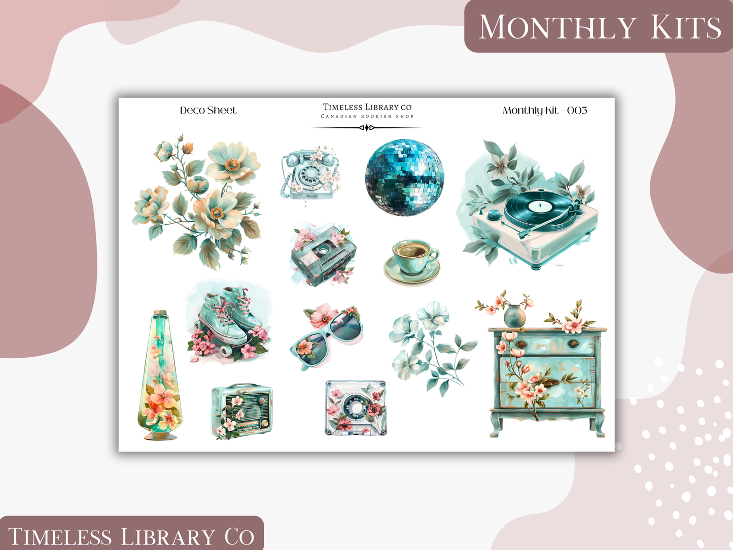 Groovy Spring Monthly Vertical Kit