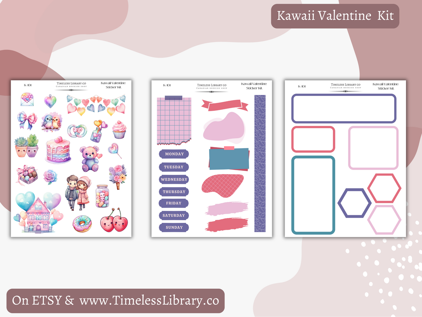 Kawaii Valentine Vertical Kit