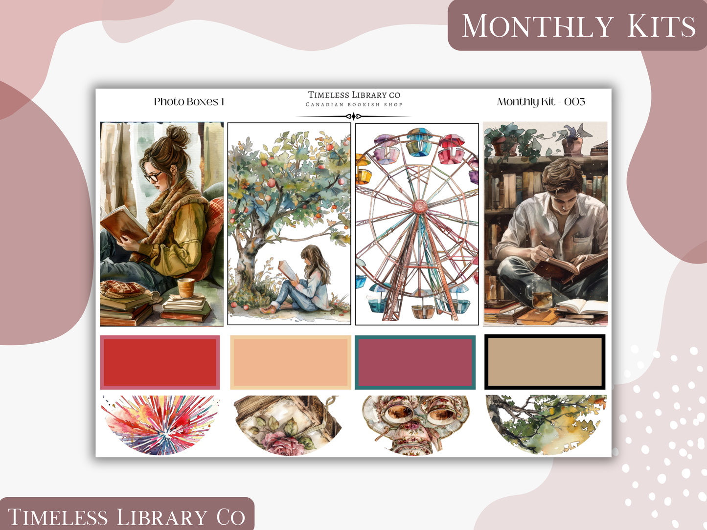 Reading Roses Monthly Vertical Kit