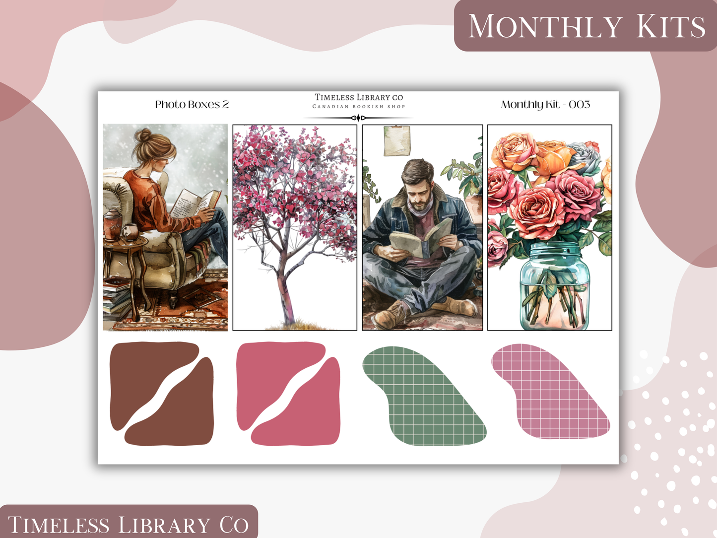 Reading Roses Monthly Vertical Kit