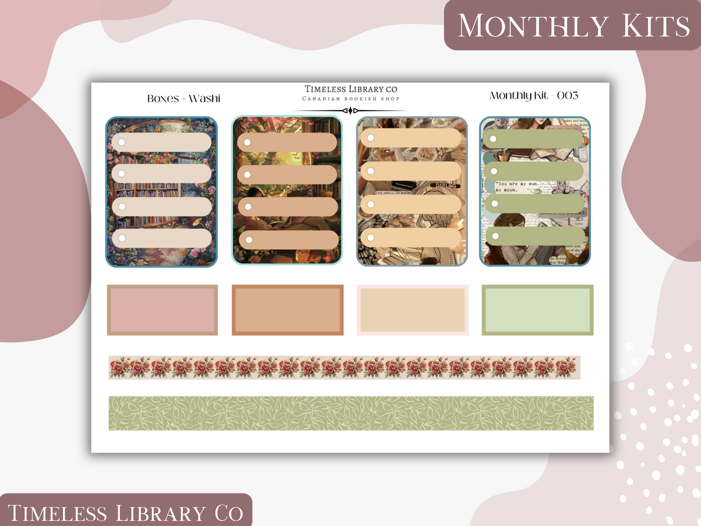 Reading Roses Monthly Vertical Kit