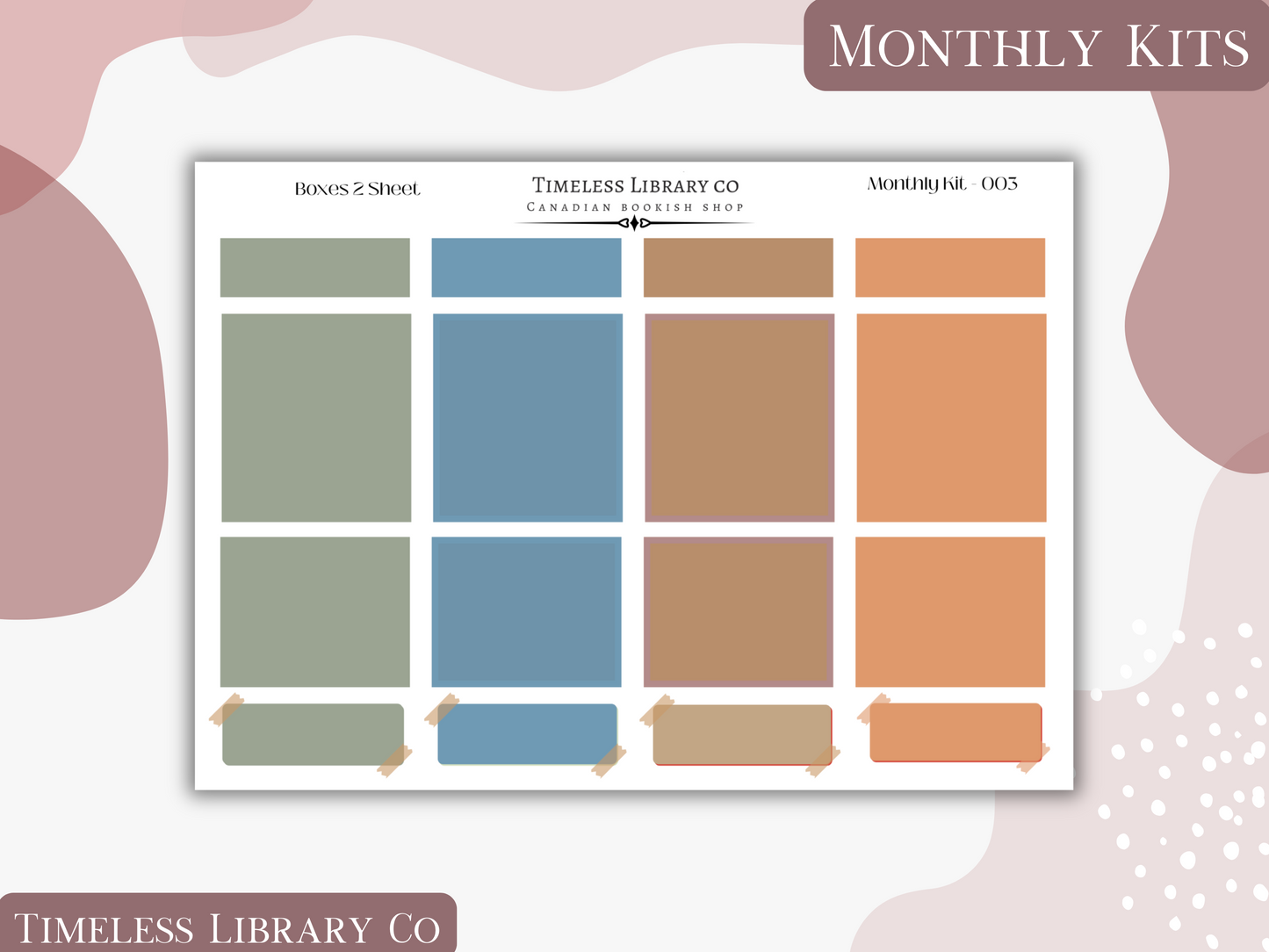 Reading Roses Monthly Vertical Kit