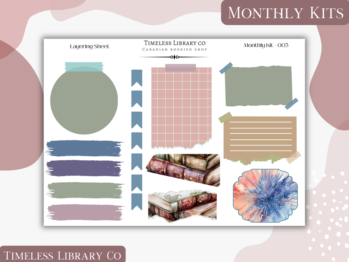 Reading Roses Monthly Vertical Kit