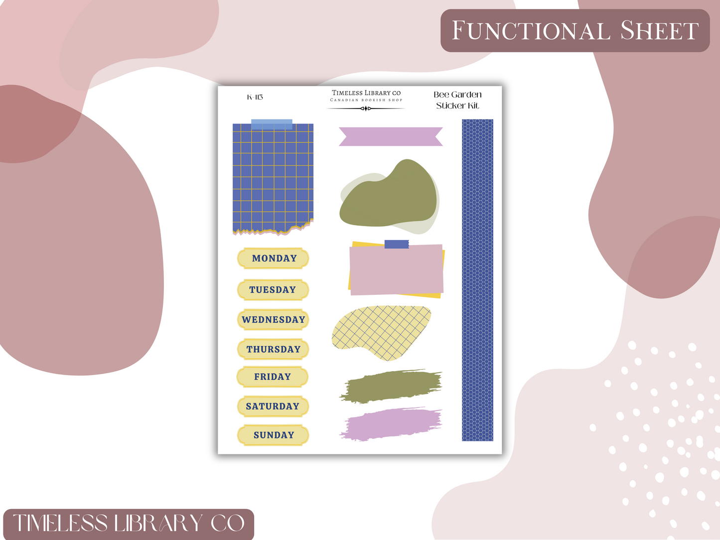 Bee Garden Vertical Sticker Kit