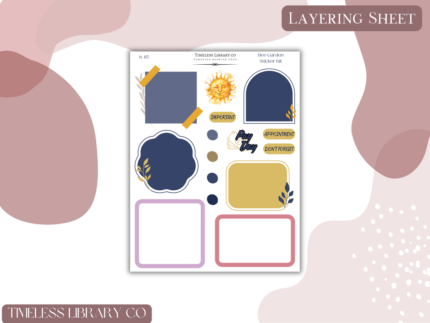 Bee Garden Vertical Sticker Kit