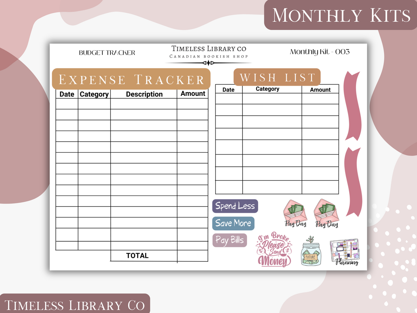 Reading Roses Monthly Vertical Kit
