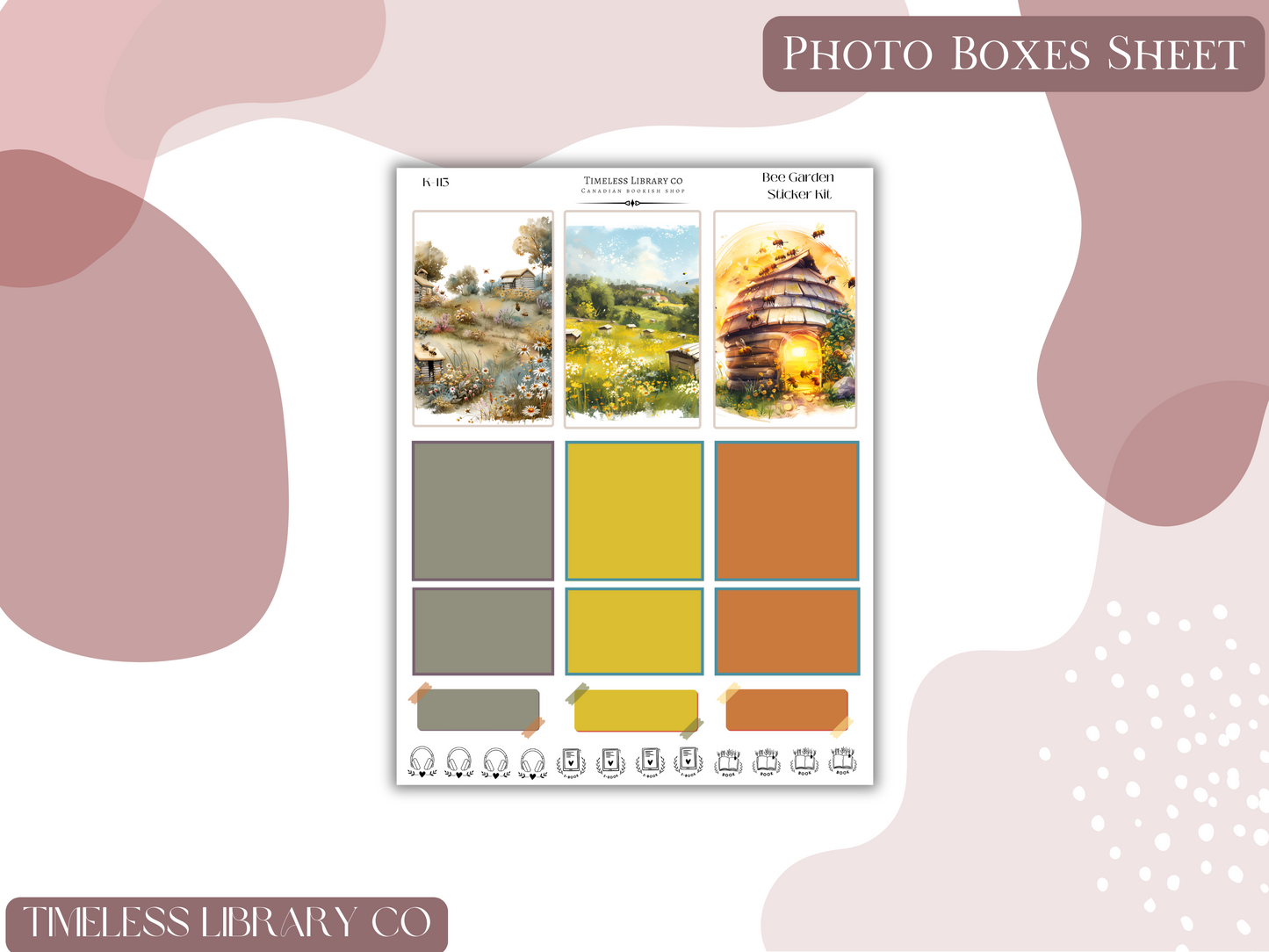 Bee Garden Vertical Sticker Kit