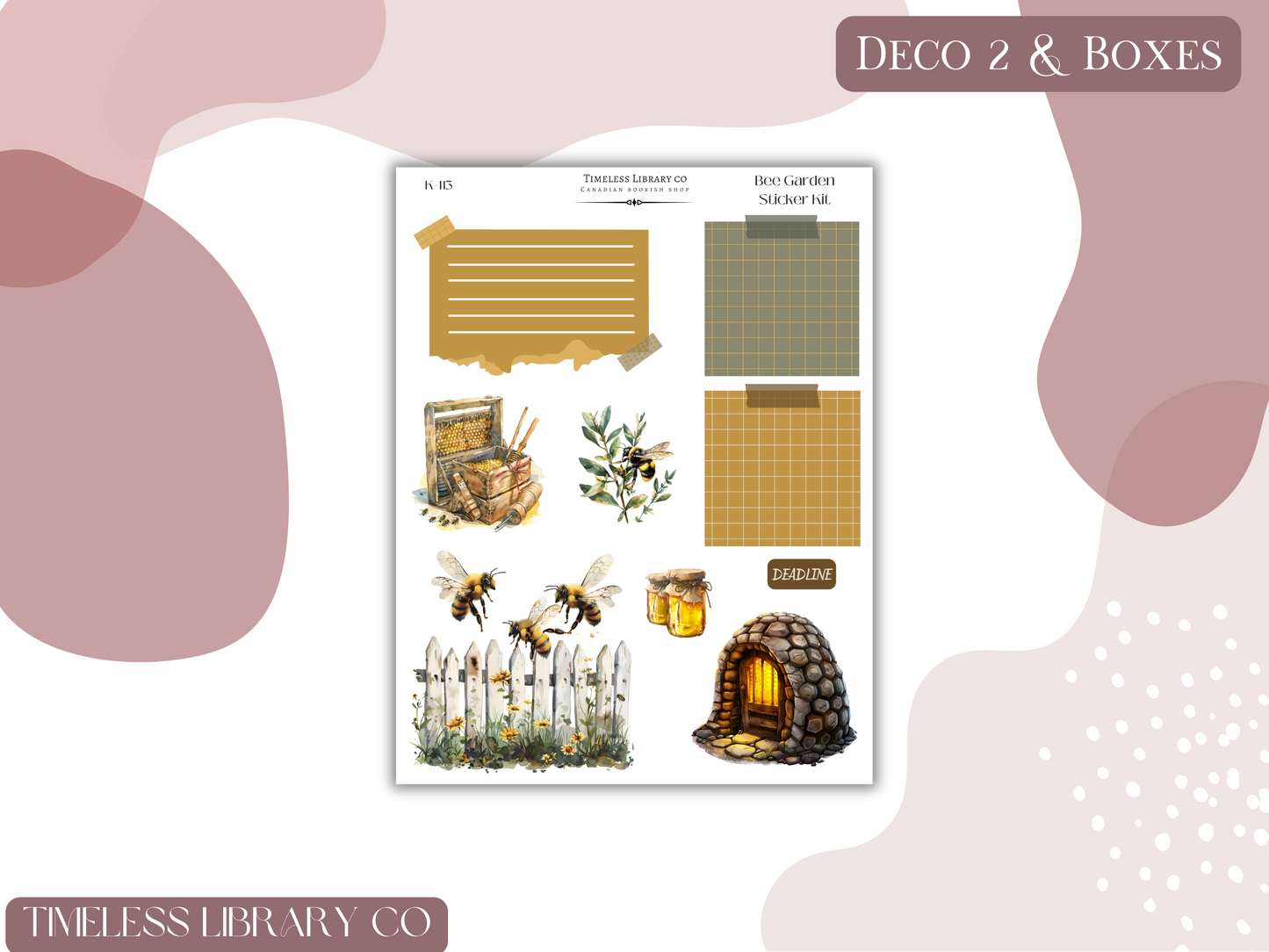 Bee Garden Vertical Sticker Kit