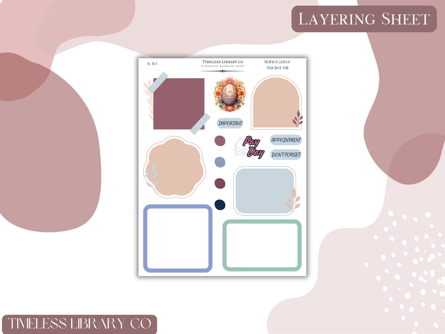Boho Easter Vertical Sticker Kit (Copy)