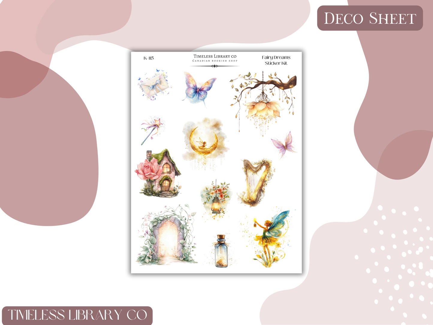 Fairy Dreams Vertical Sticker Kit
