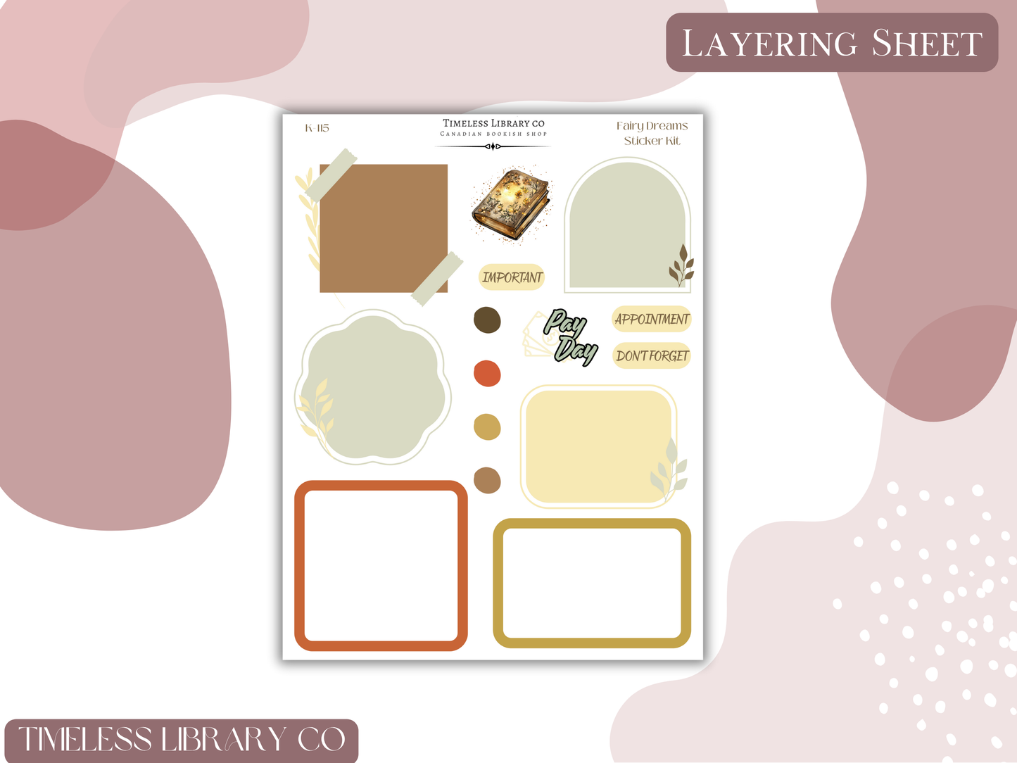 Fairy Dreams Vertical Sticker Kit