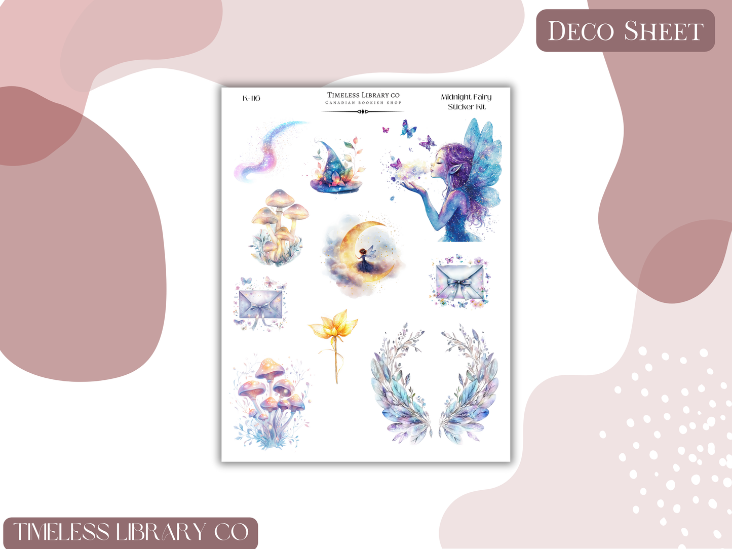 Midnight Fairy Vertical Sticker Kit