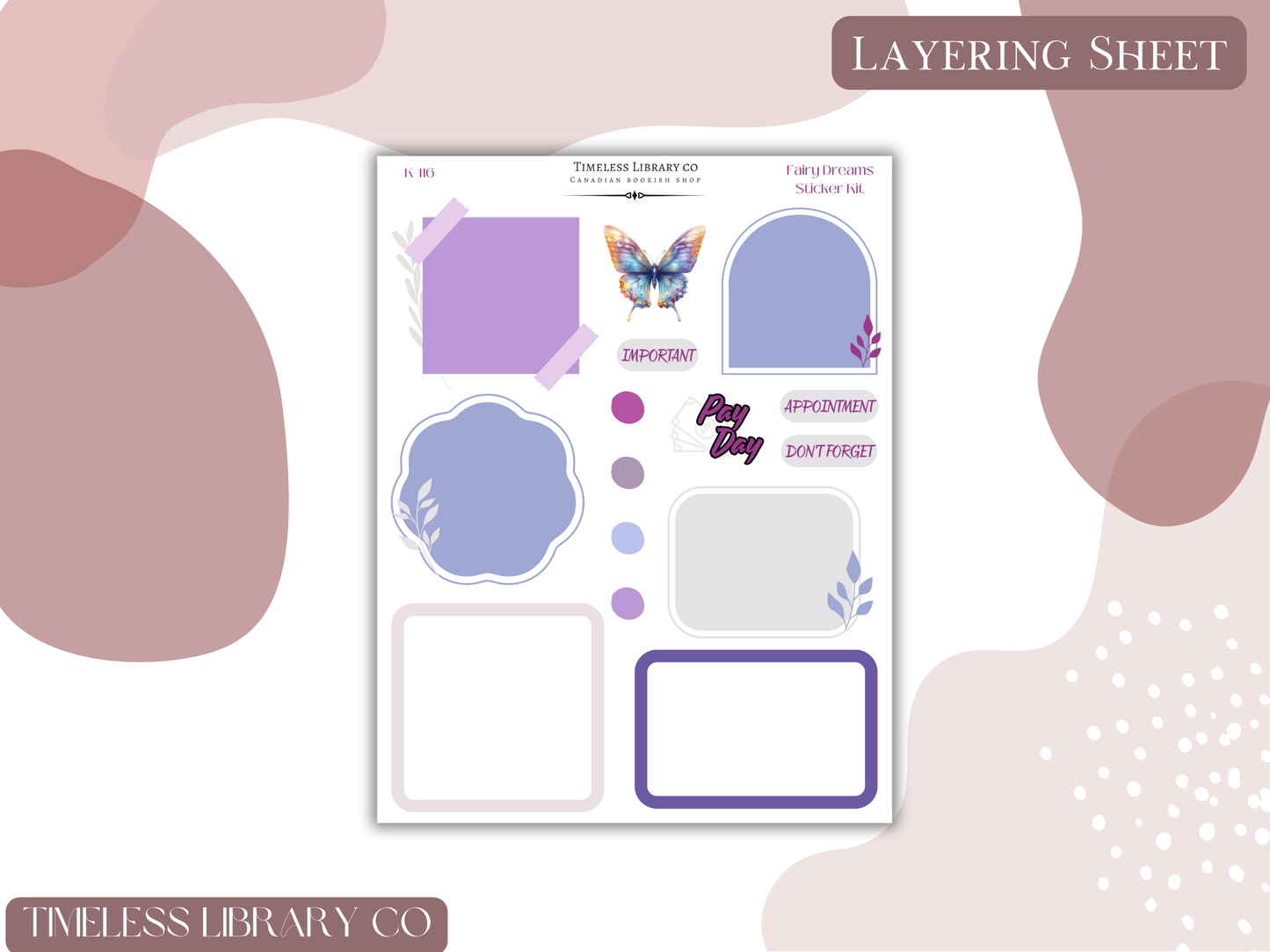 Midnight Fairy Vertical Sticker Kit