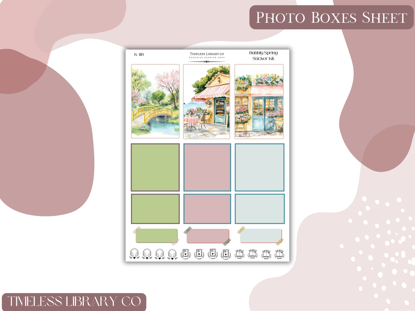 Bubbly Spring Vertical Sticker Kit