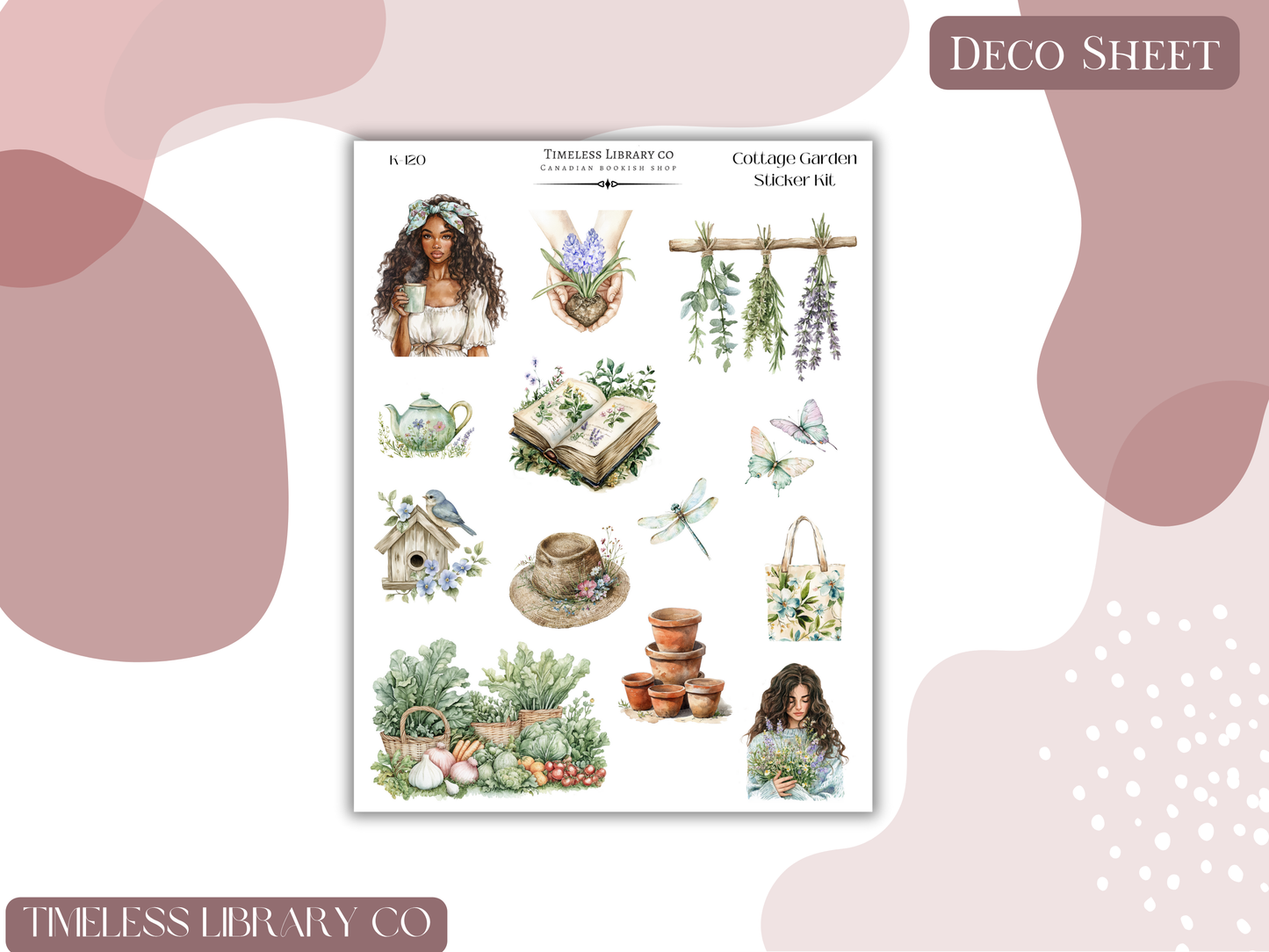 Cottage Garden Vertical Sticker Kit