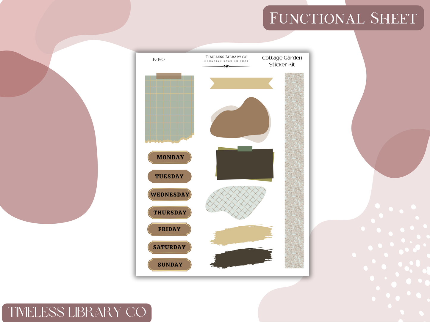 Cottage Garden Vertical Sticker Kit
