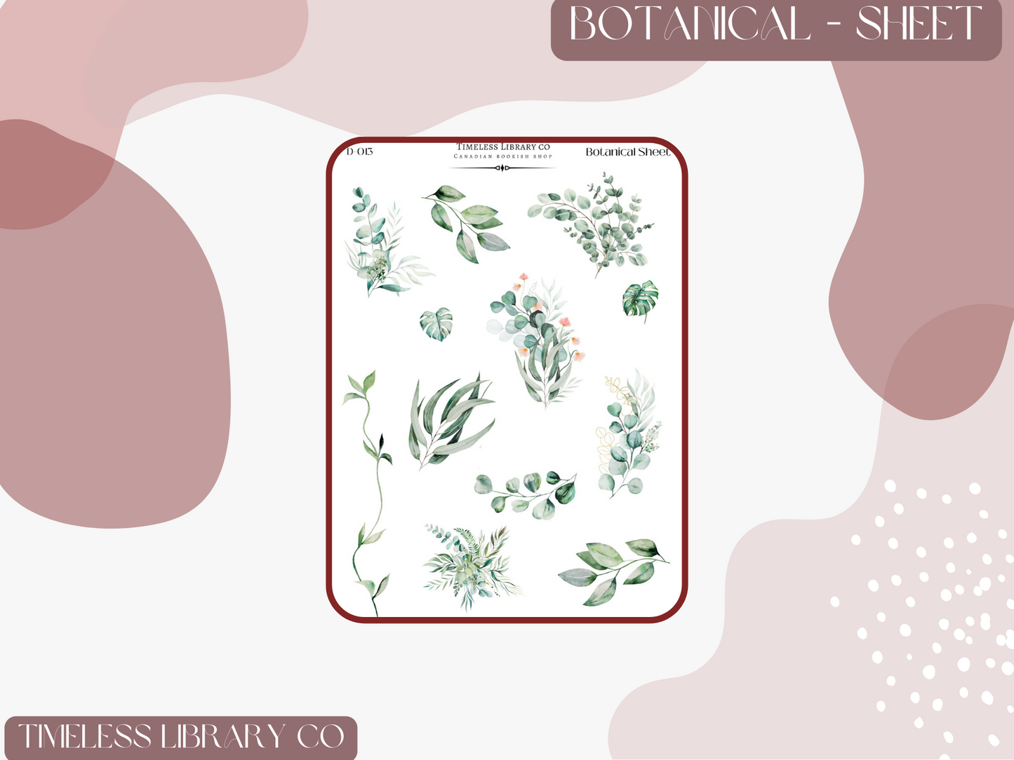 Botanical Sticker Sheet