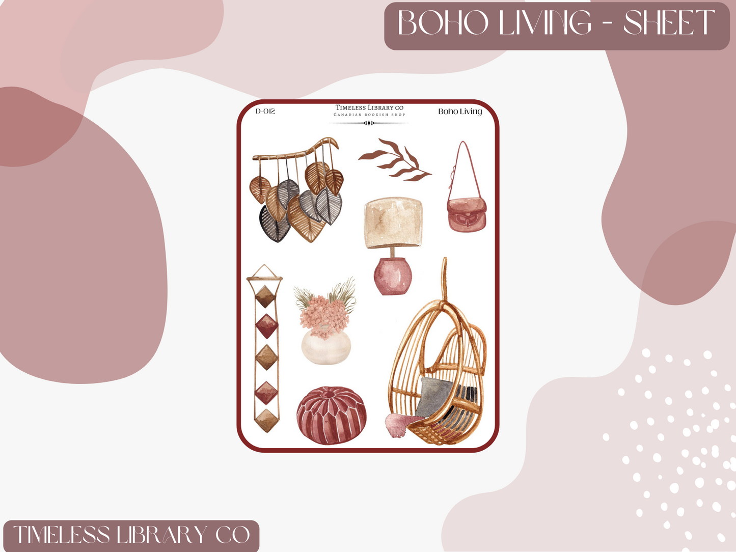 Boho Living Sticker Sheet