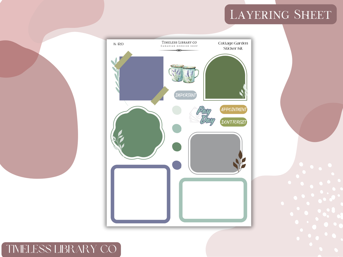 Cottage Garden Vertical Sticker Kit