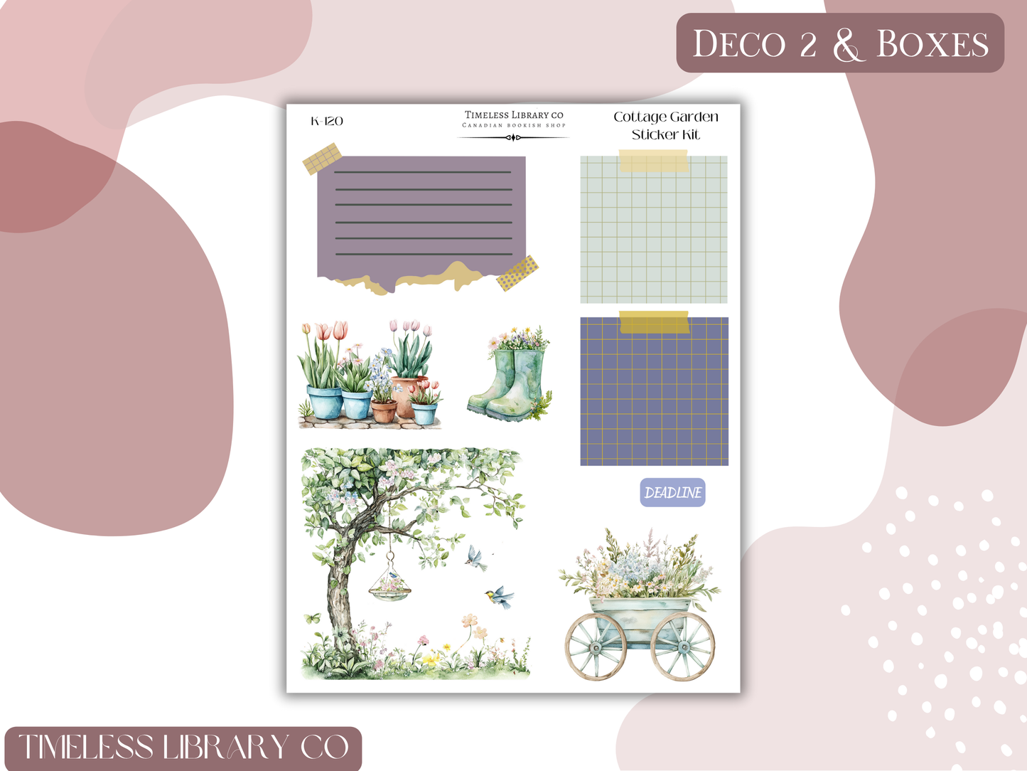 Cottage Garden Vertical Sticker Kit