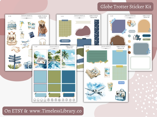 Globe Trotter Vertical Sticker Kit