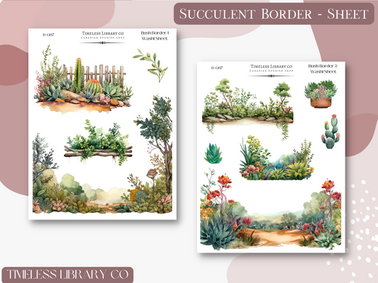 Succulent Borders Deco Set