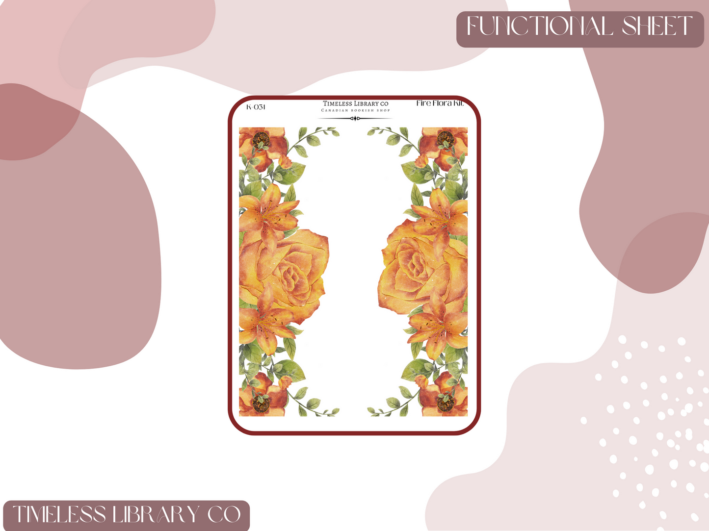 Fire Flora Vertical Sticker Kit
