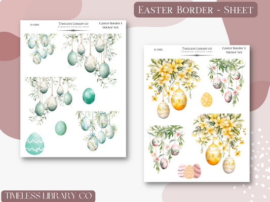 Easter Egg Borders Deco Set