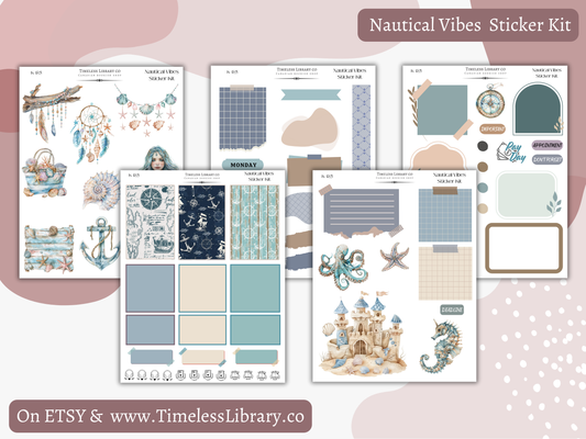 Nautical Vibes Vertical Sticker Kit