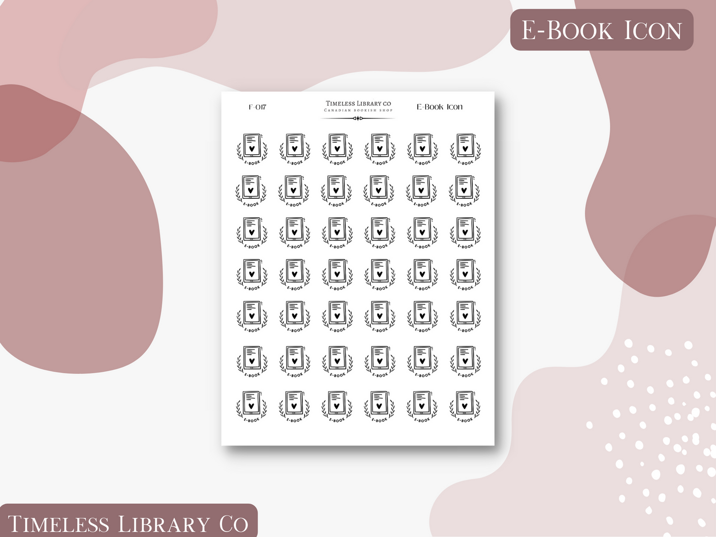 E-Book Icon Sheet