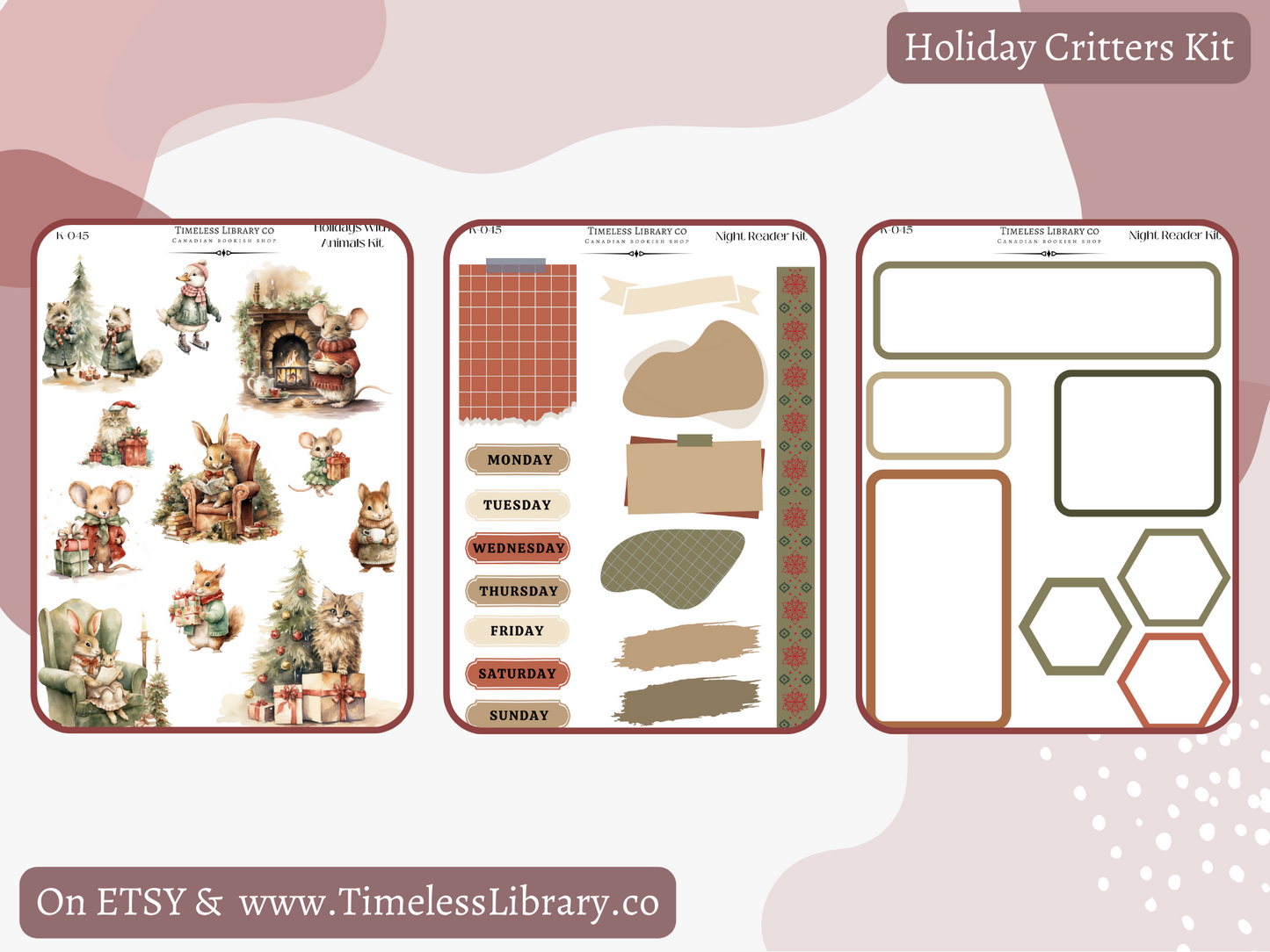 Holiday Critters Vertical Kit