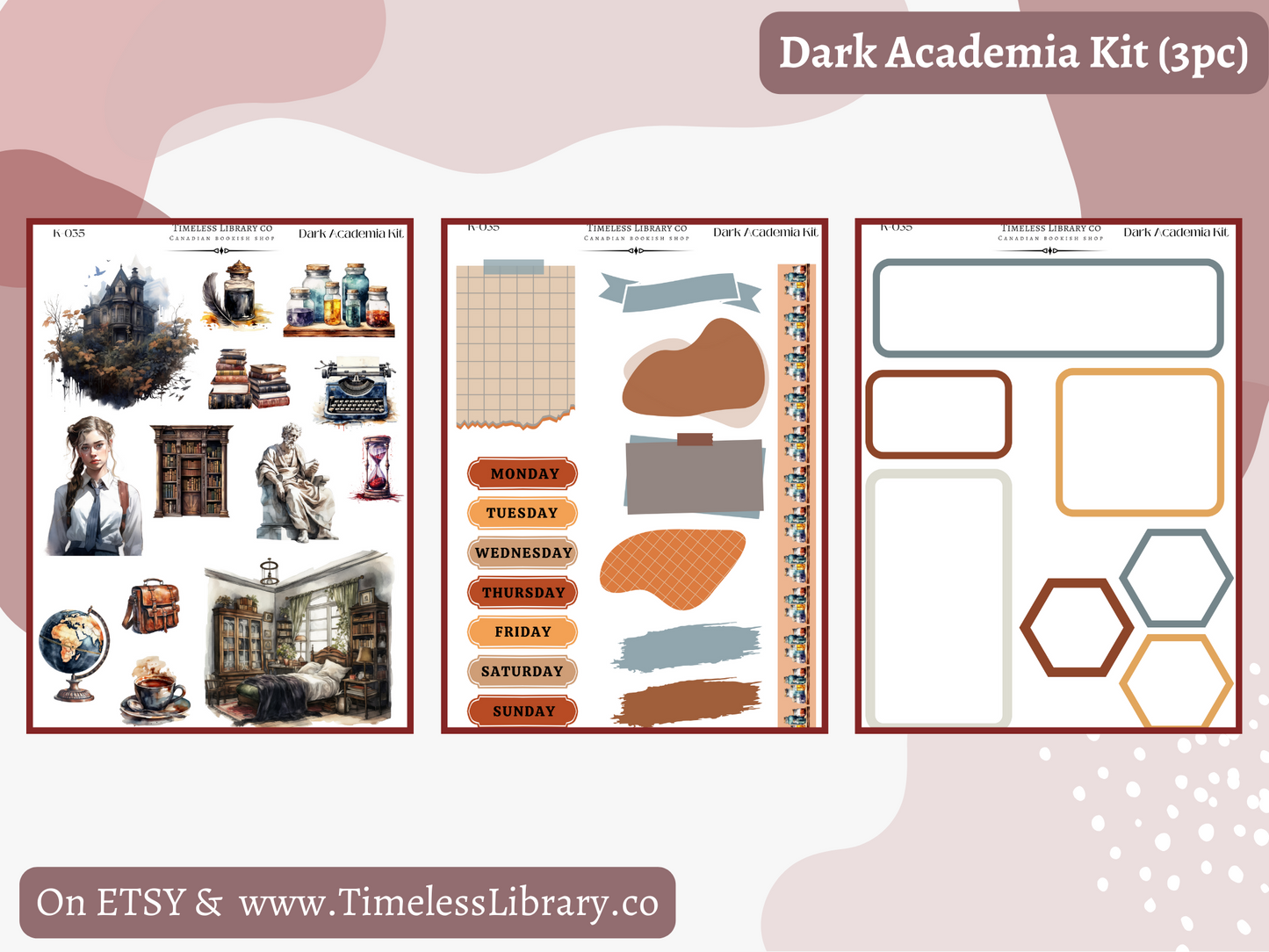 Dark Academia Vertical Kit