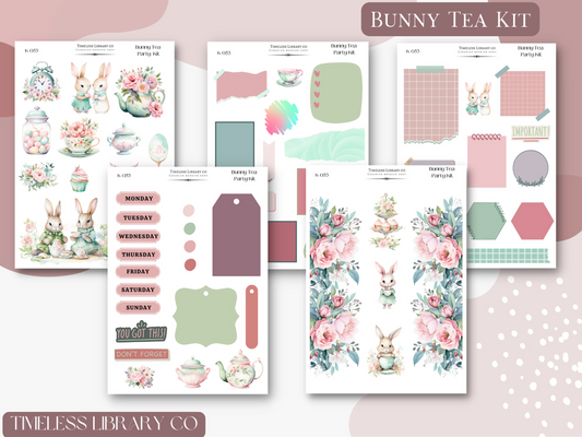 Bunny Tea Party Sticker Kit
