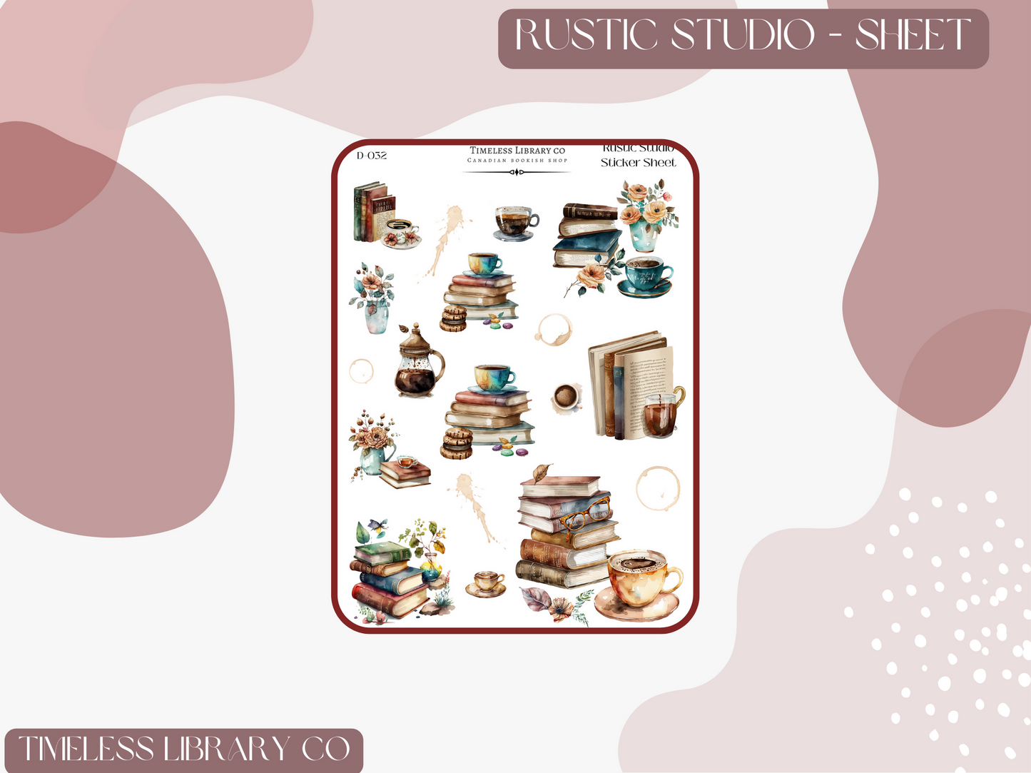 Rustic Studio Sticker Sheet