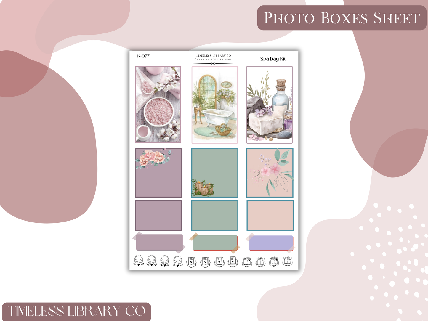 Spa Day Vertical Sticker Kit