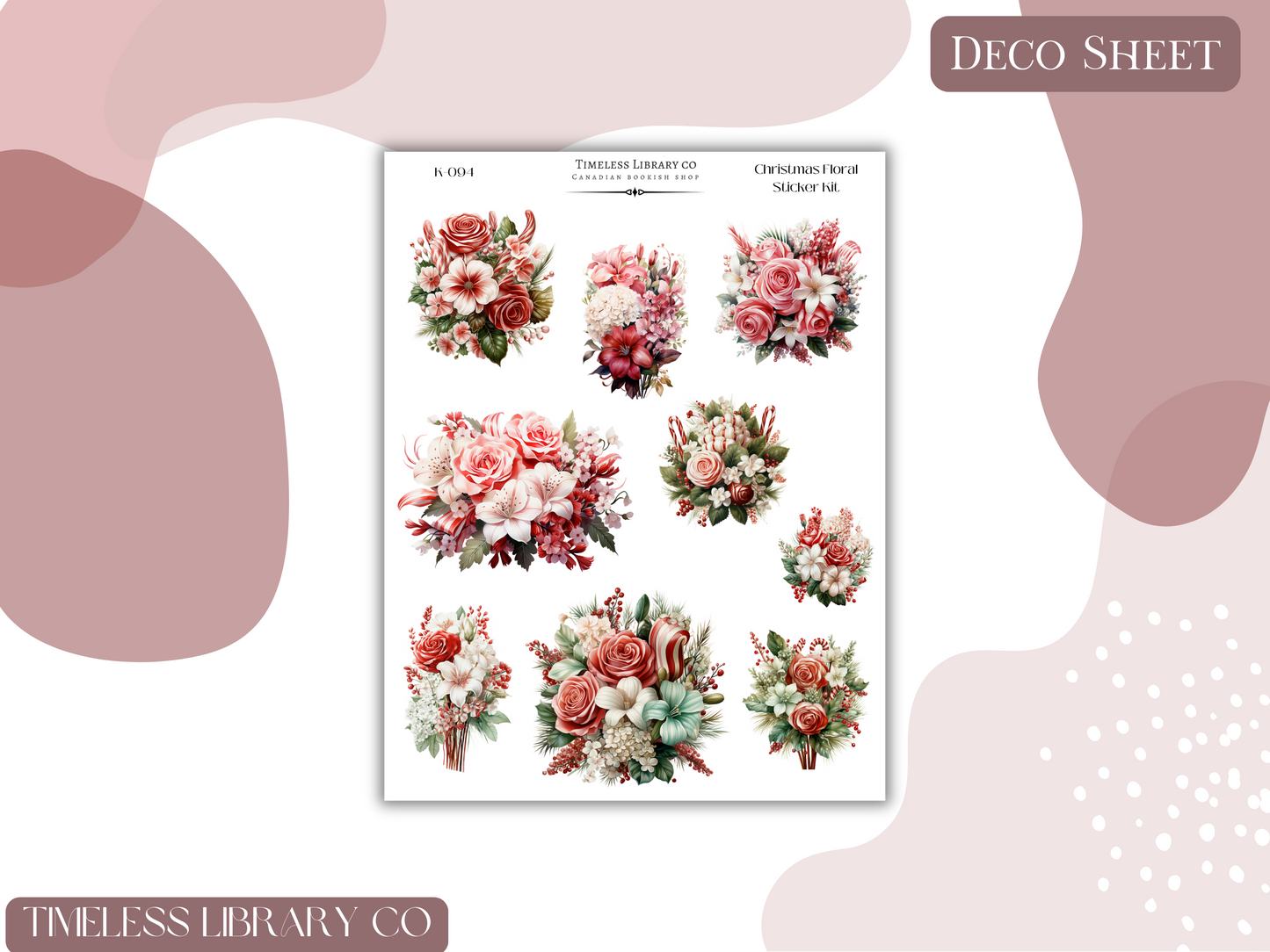 Candy Cane Floral Vertical Kit
