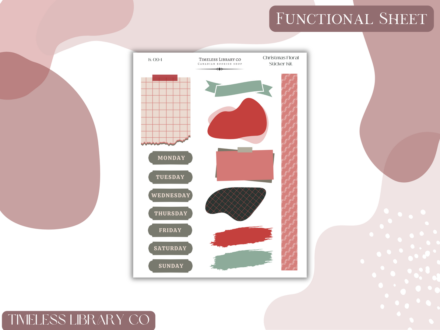 Candy Cane Floral Vertical Kit