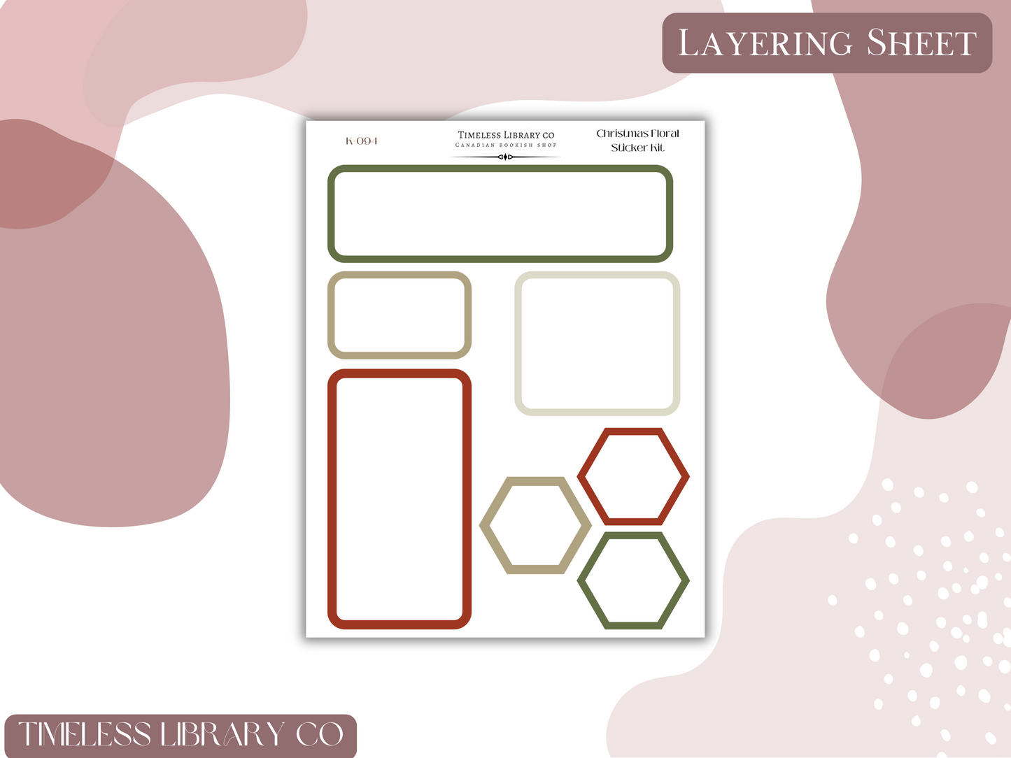 Candy Cane Floral Vertical Kit