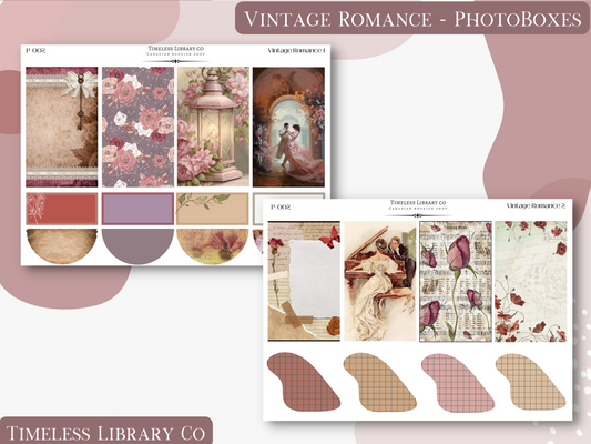 Vintage Romance Photo Boxes Set