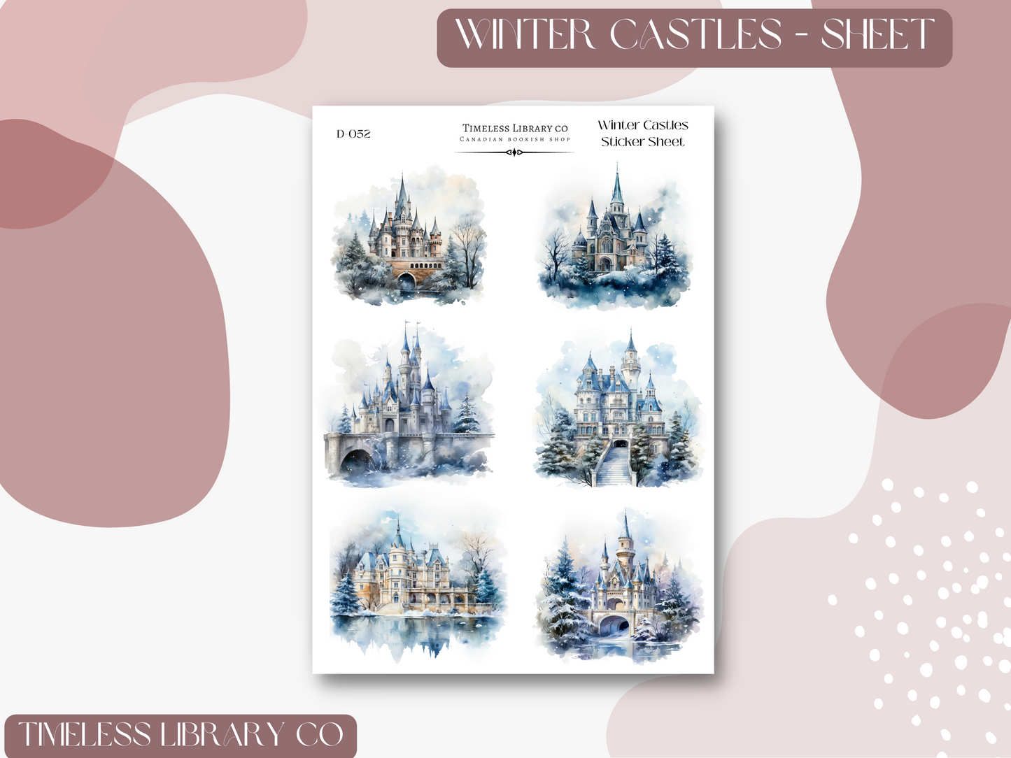 Winter Castles Sticker Sheet
