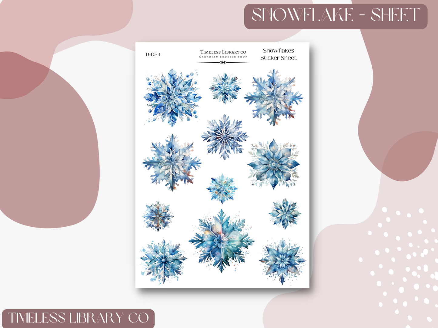 Snowflakes Sticker Sheet