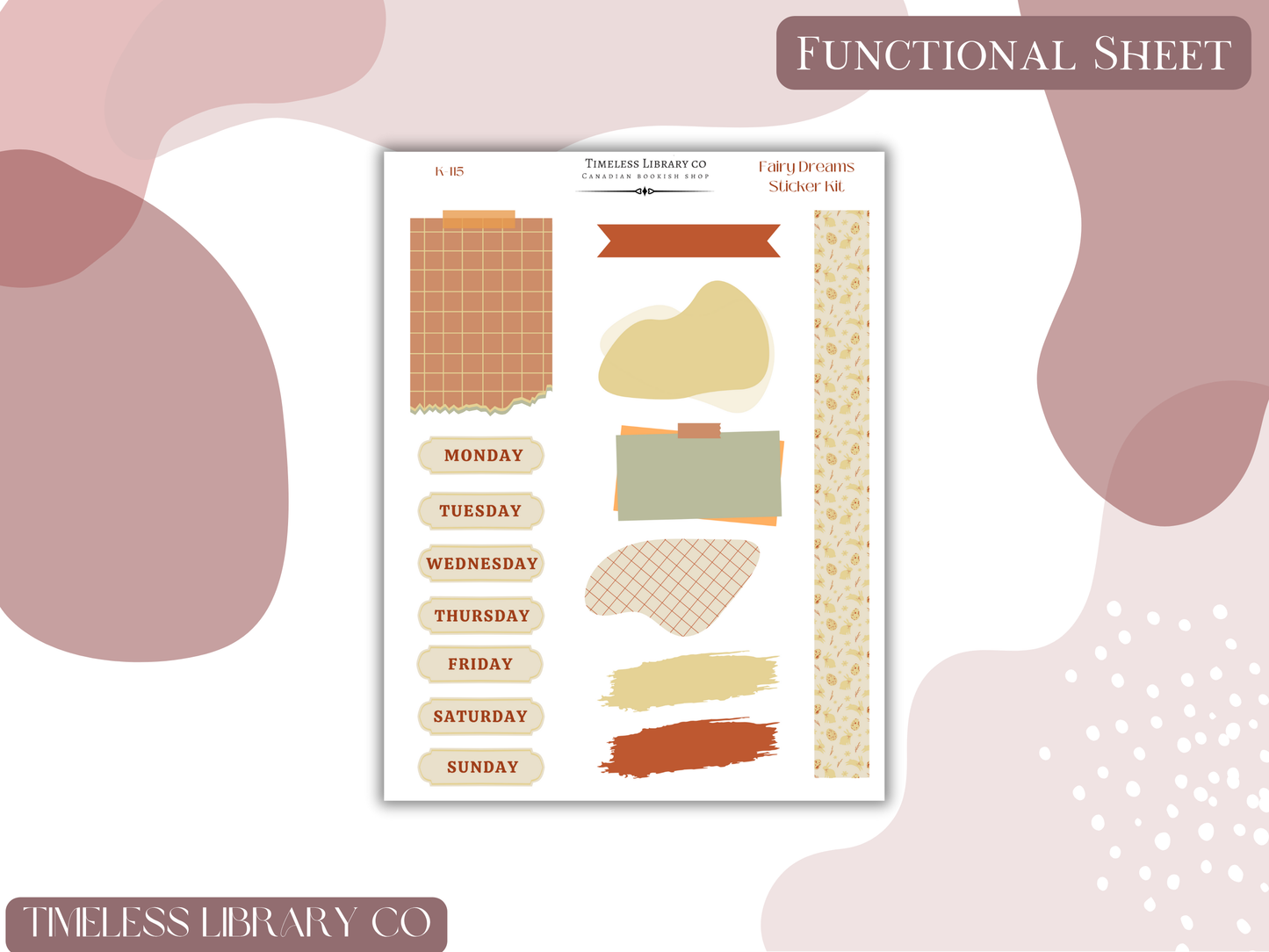 Fairy Dreams Vertical Sticker Kit