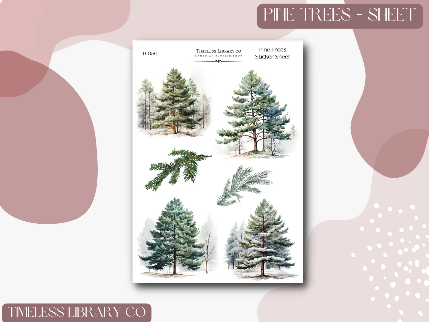Pine Trees Sticker Sheet
